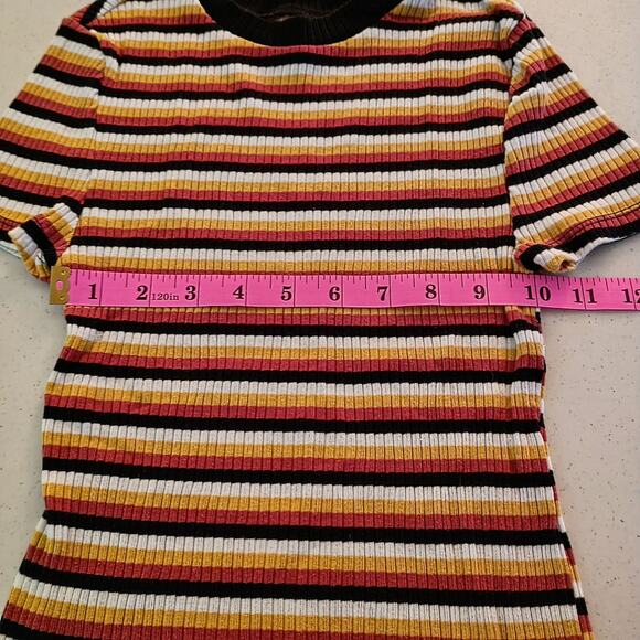 No Boundaries Ribbed Striped Top - Juniors XS - Picture 3 of 10